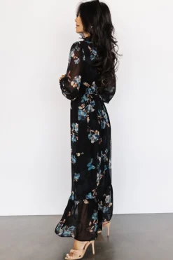 Hot Baltic Born Luciana Maxi Dress | Black + Blue