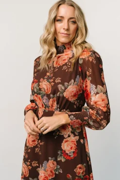 Outlet Baltic Born Luciana Maxi Dress | Brown Floral