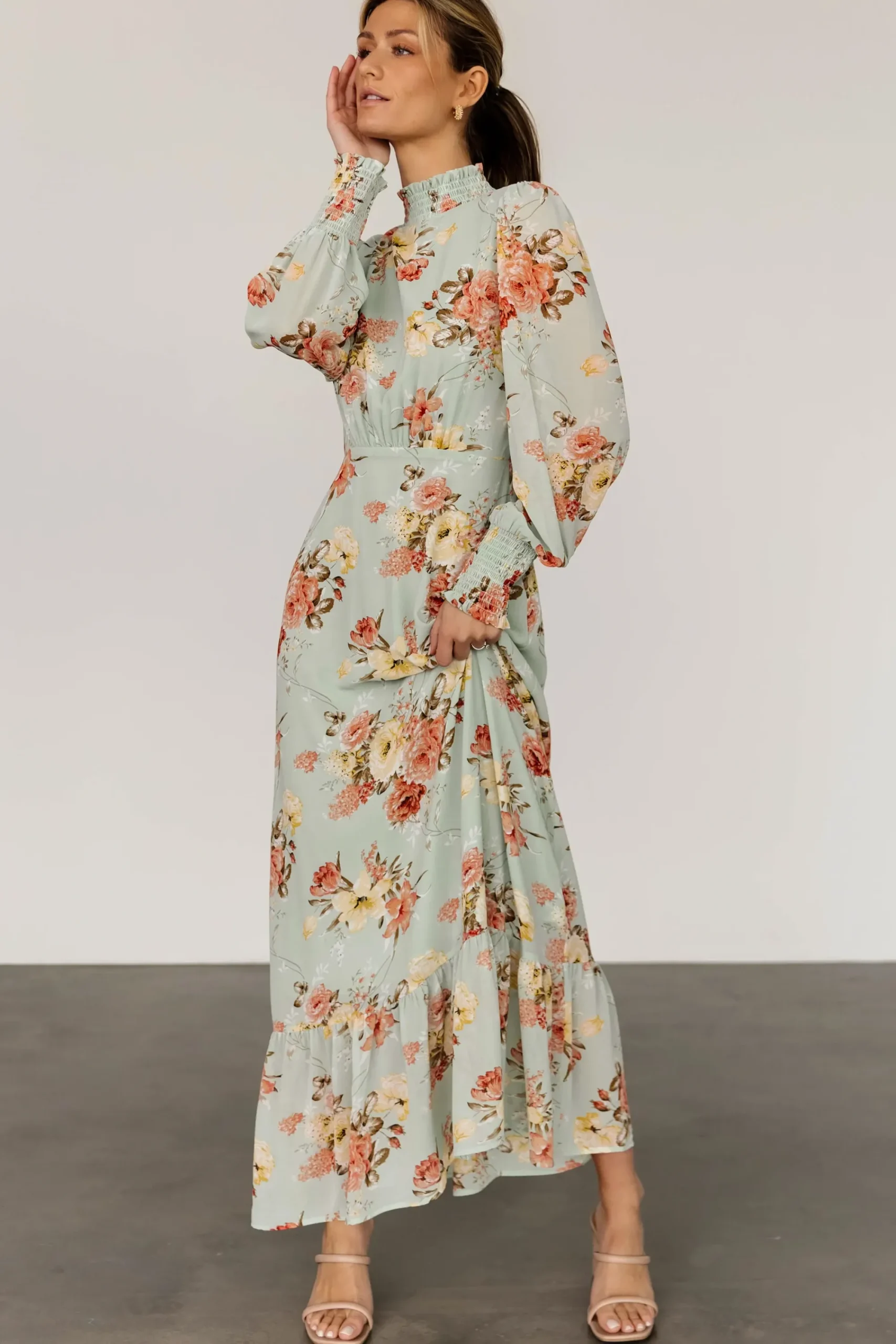 Hot Baltic Born Luciana Maxi Dress | Sage Multi