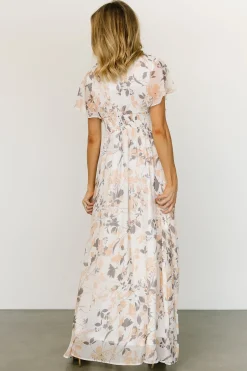 Online Baltic Born Lynlee Metallic Maxi Dress | Off White Print