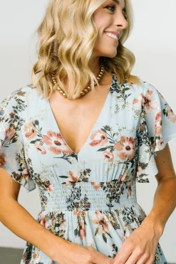 Outlet Baltic Born Lynlee Metallic Maxi Dress | Light Blue