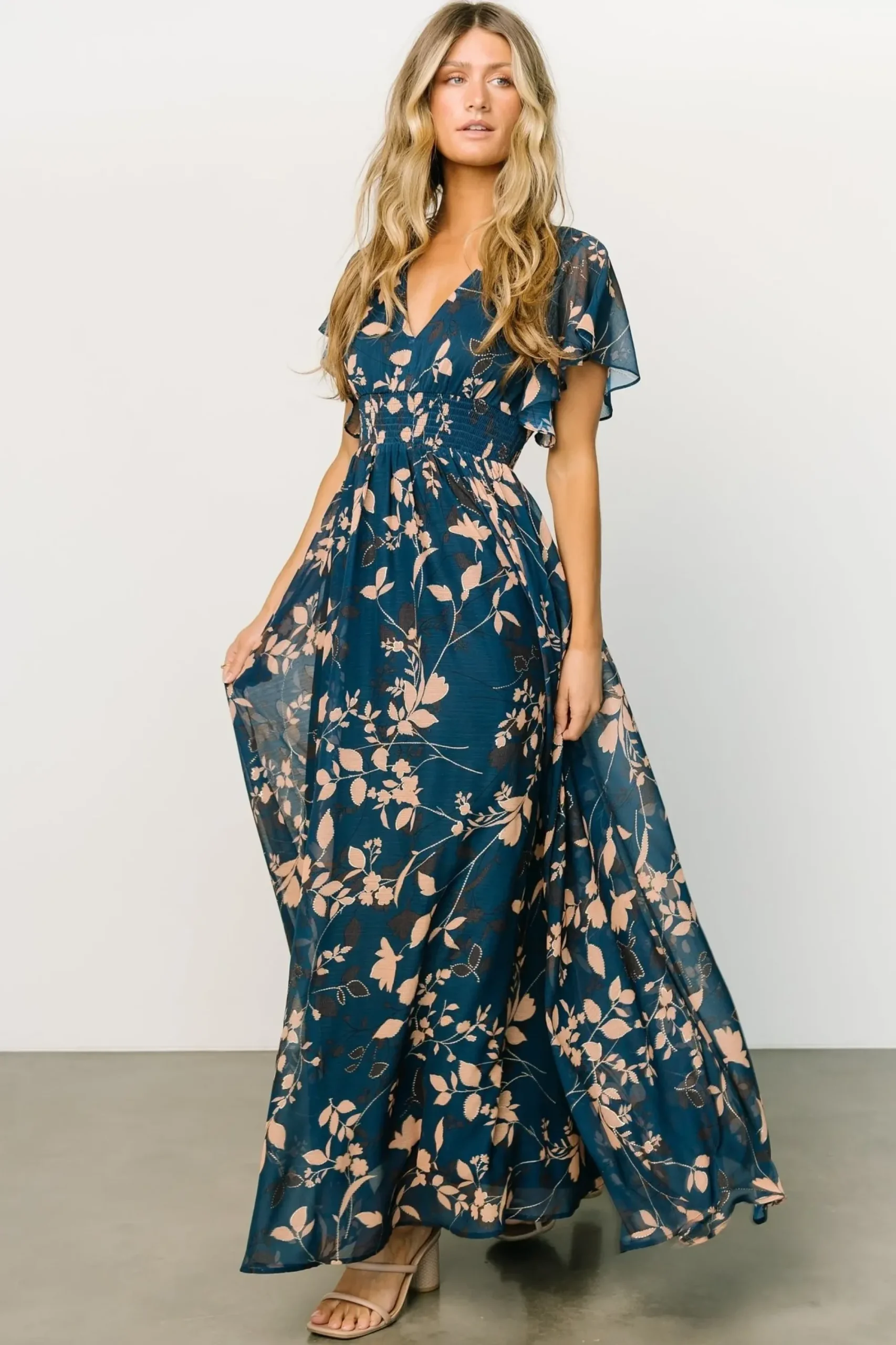 Hot Baltic Born Lynlee Metallic Maxi Dress | Topaz