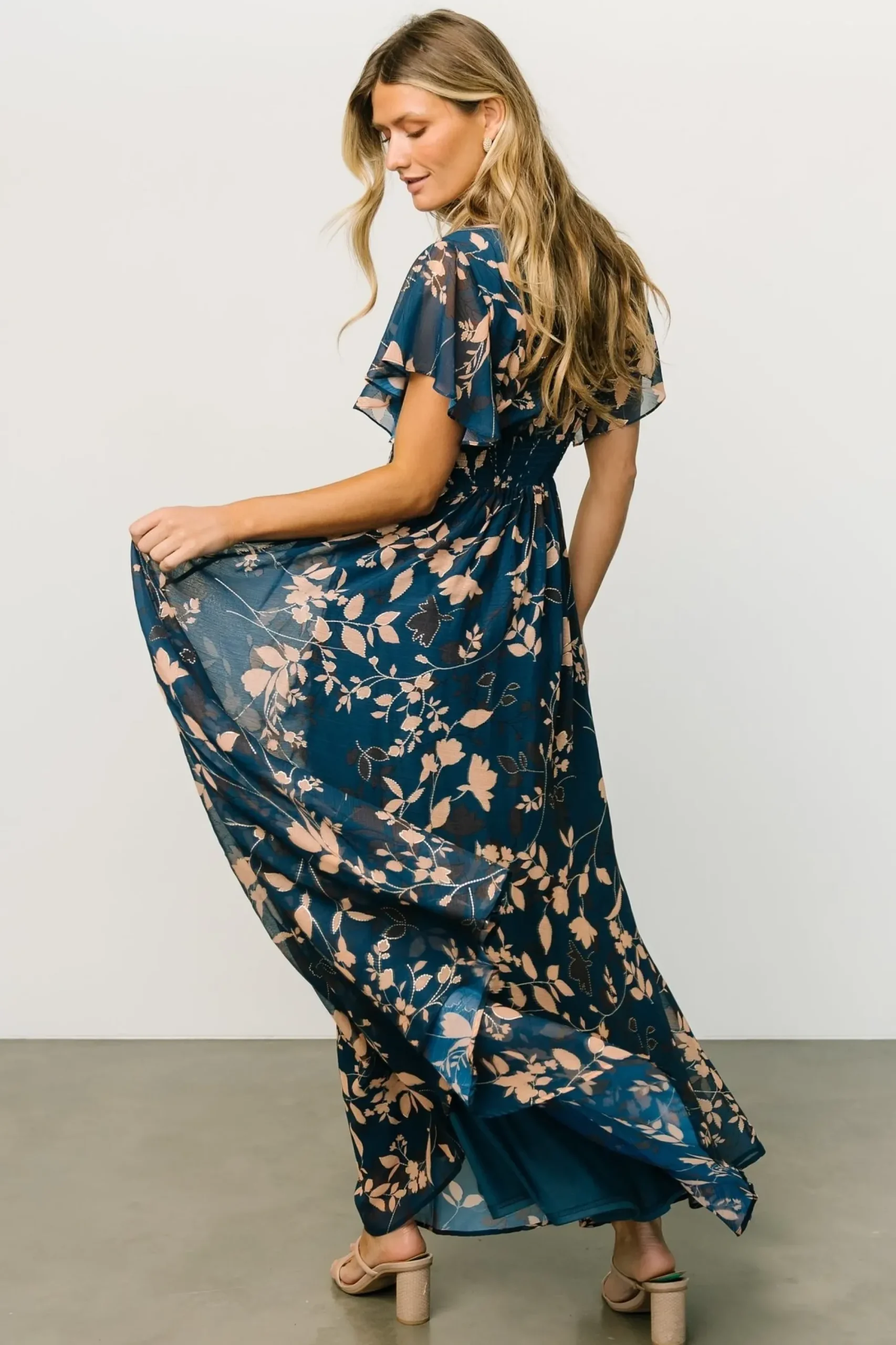 Hot Baltic Born Lynlee Metallic Maxi Dress | Topaz