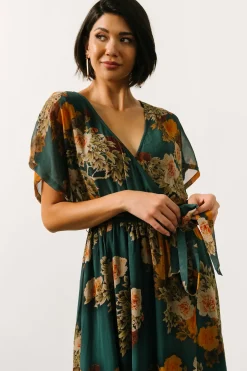 Sale Baltic Born Madeline Maxi Dress | Navy + Coral Floral