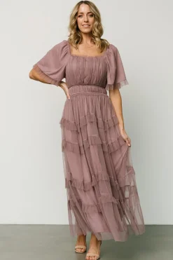 Outlet Baltic Born Magdalena Tulle Maxi Dress | Dusty Orchid