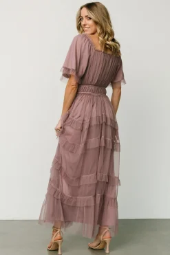 Outlet Baltic Born Magdalena Tulle Maxi Dress | Dusty Orchid