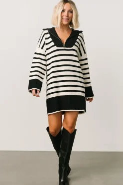 Online Baltic Born Manon Sweater Dress | Black Stripe