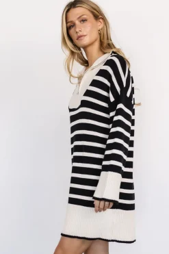 Clearance Baltic Born Manon Sweater Dress | Ivory + Black