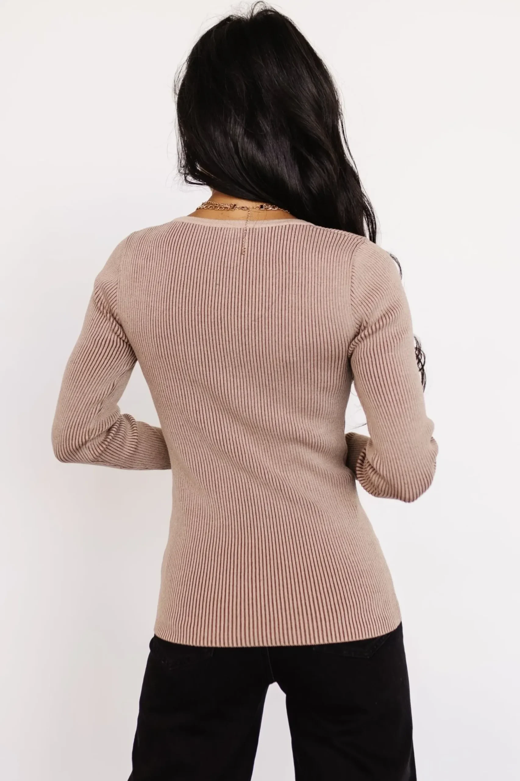 Outlet Baltic Born Maria Sweetheart Ribbed Top | Tan