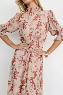 Outlet Baltic Born Marie Mock Neck Maxi Dress | Blush Floral