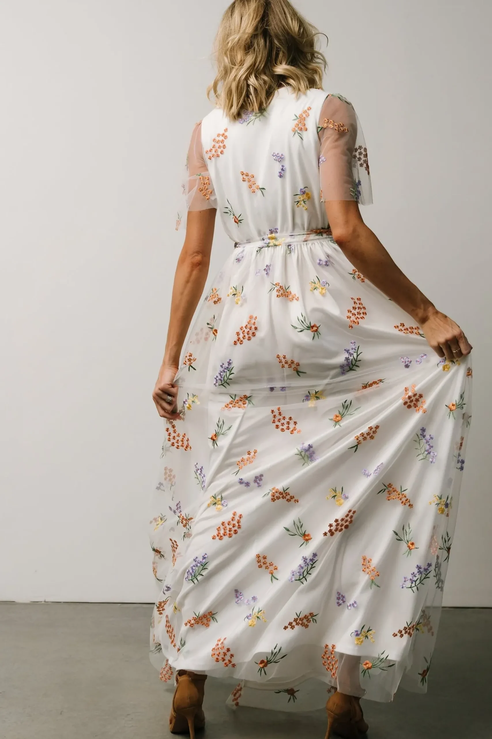 Online Baltic Born Marseille Embossed Maxi Dress | Meadow Floral