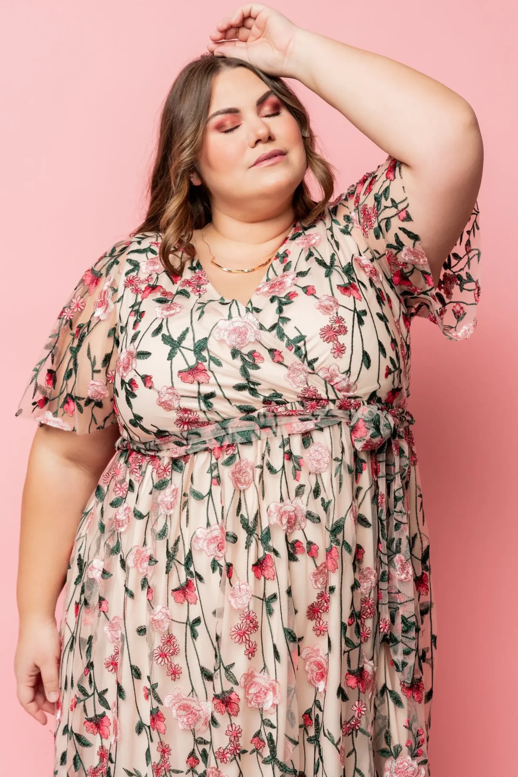 Clearance Baltic Born Marseille Embossed Maxi Dress | Rose Garden