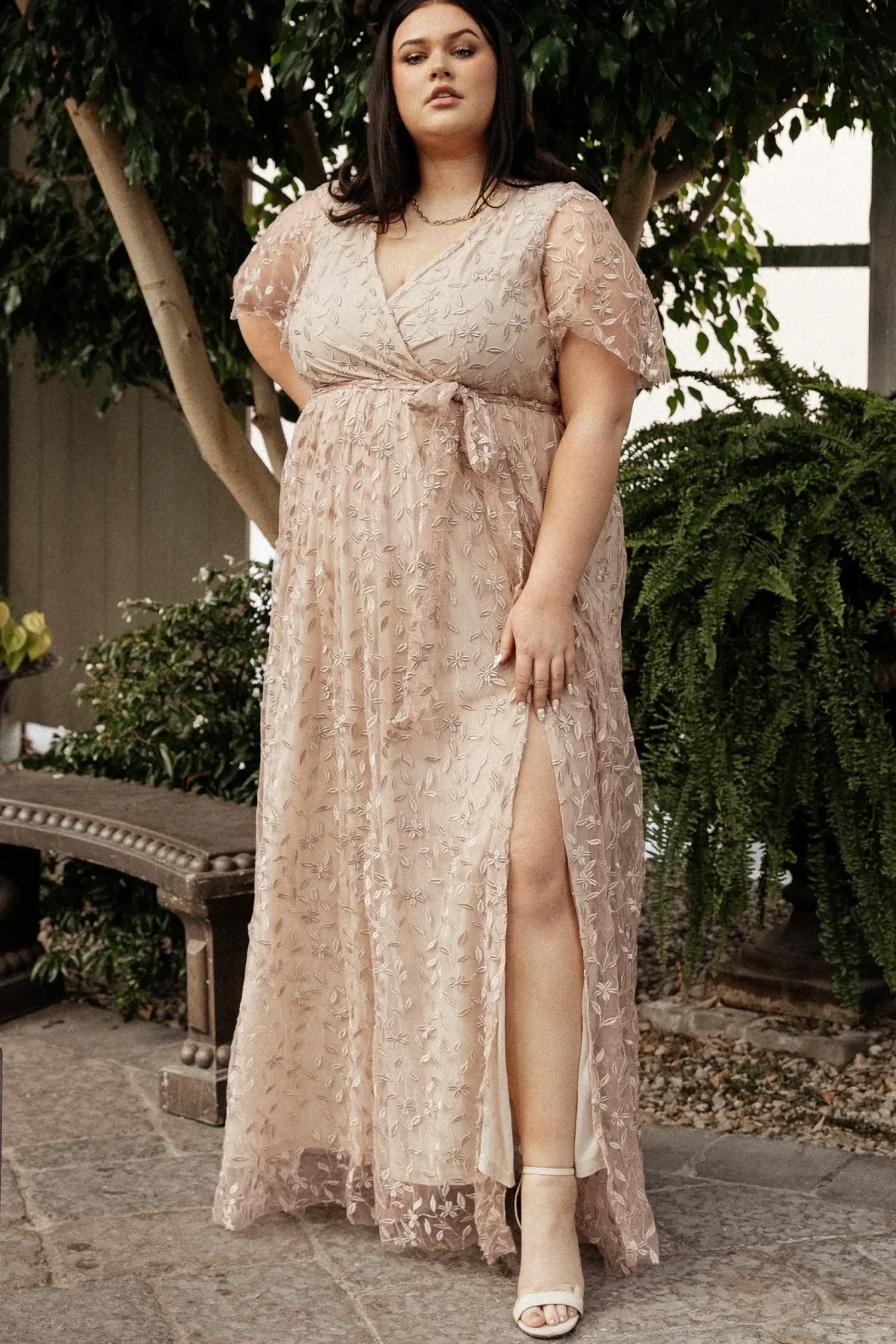 Best Baltic Born Marseille Embossed Maxi Dress | Champagne