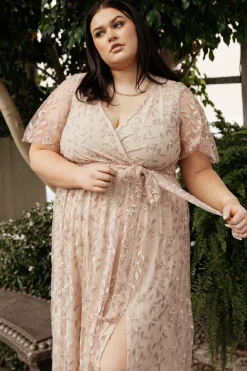 Best Baltic Born Marseille Embossed Maxi Dress | Champagne