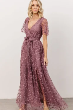 Hot Baltic Born Marseille Embossed Maxi Dress | Lavender