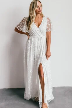 Sale Baltic Born Marseille Embossed Maxi Dress | White