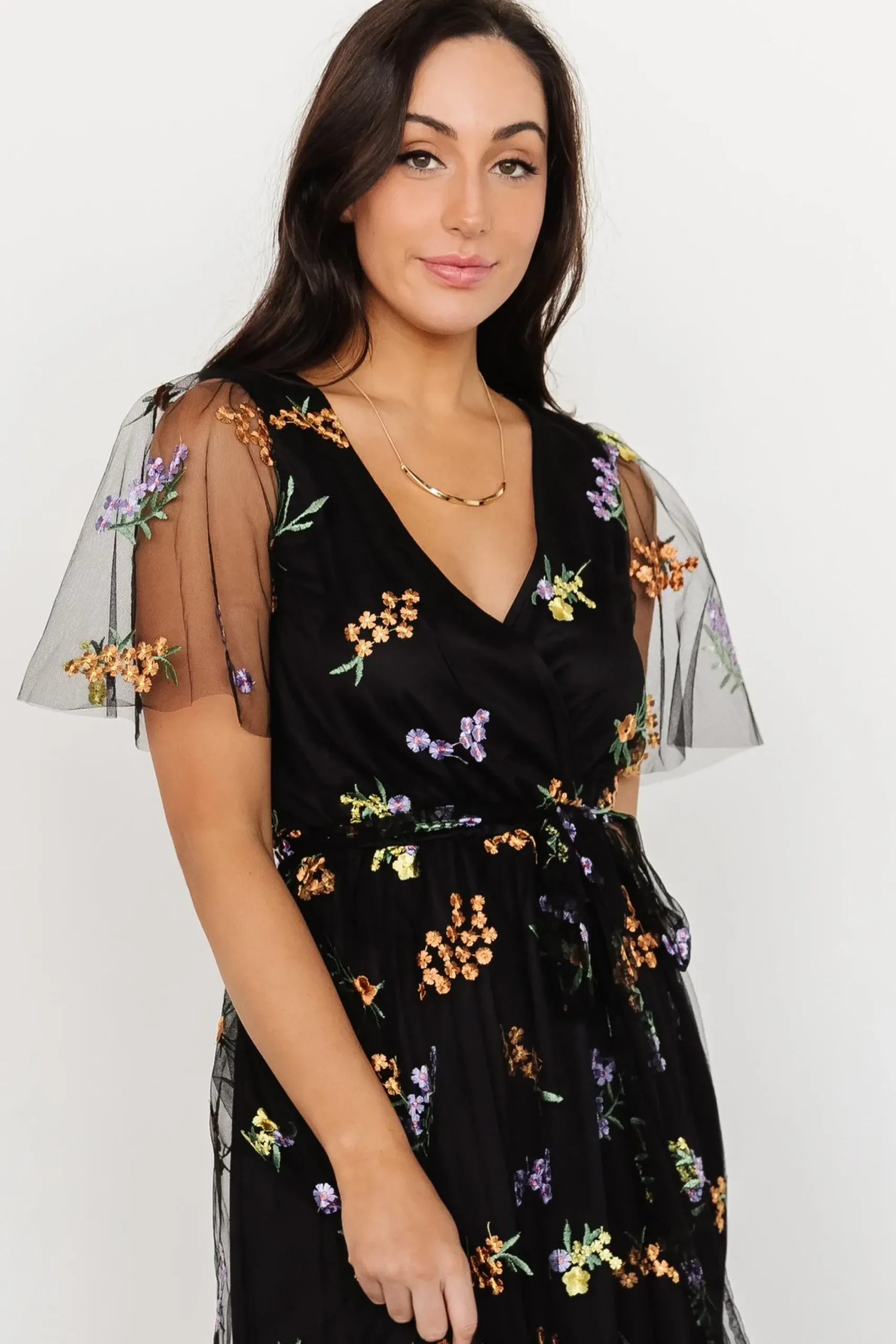 Online Baltic Born Marseille Embossed Maxi Dress | Midnight Meadow