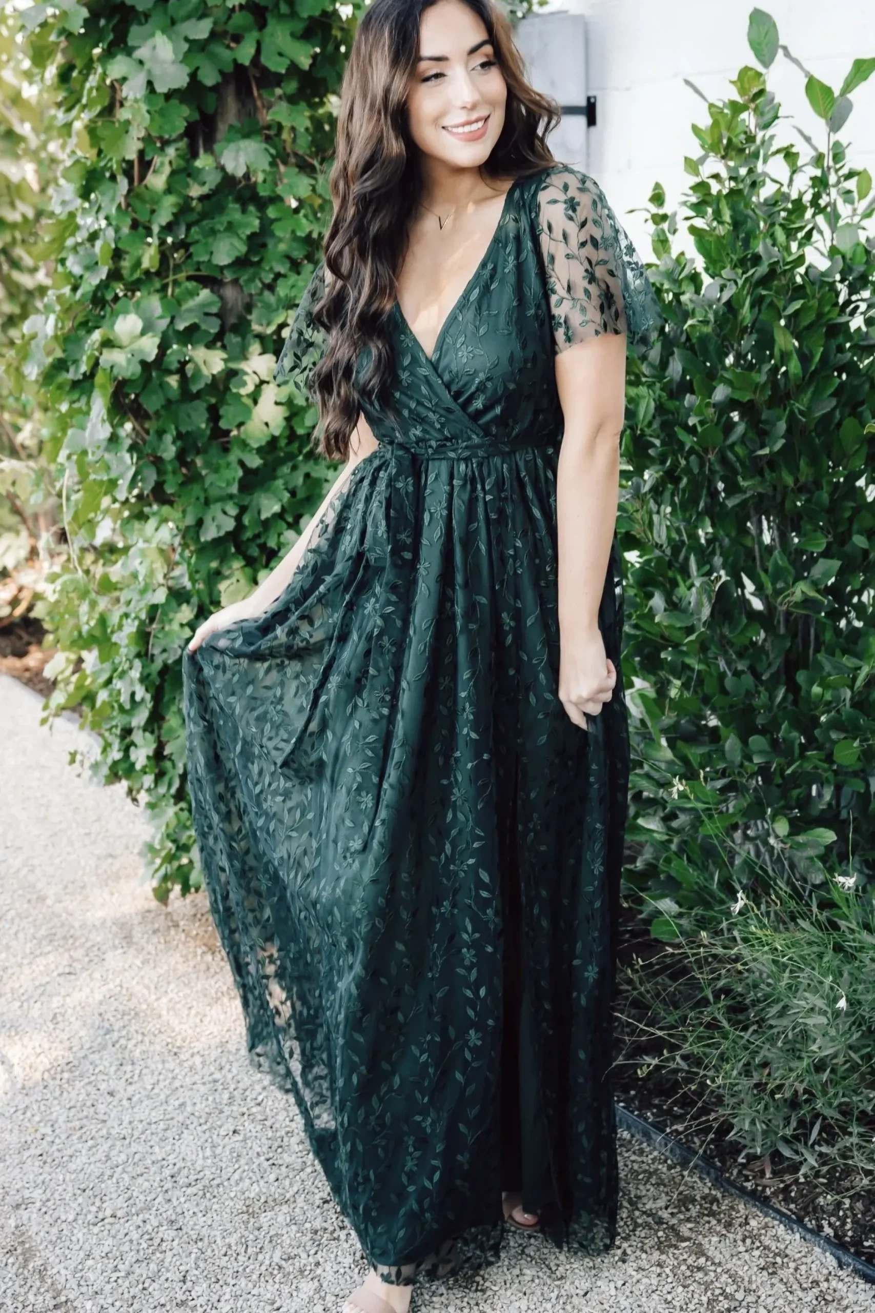Online Baltic Born Marseille Embossed Maxi Dress | Midnight Meadow