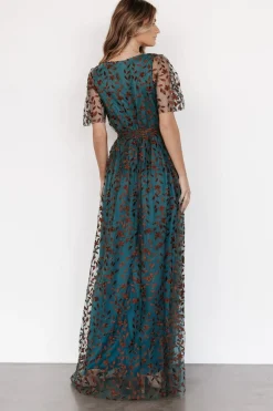 Fashion Baltic Born Marseille Embossed Maxi Dress | Jade + Bronze