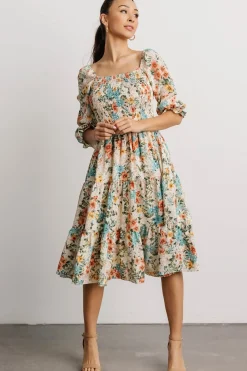 Outlet Baltic Born Marta Smocked Midi Dress | Summer Floral