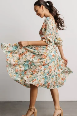 Outlet Baltic Born Marta Smocked Midi Dress | Summer Floral