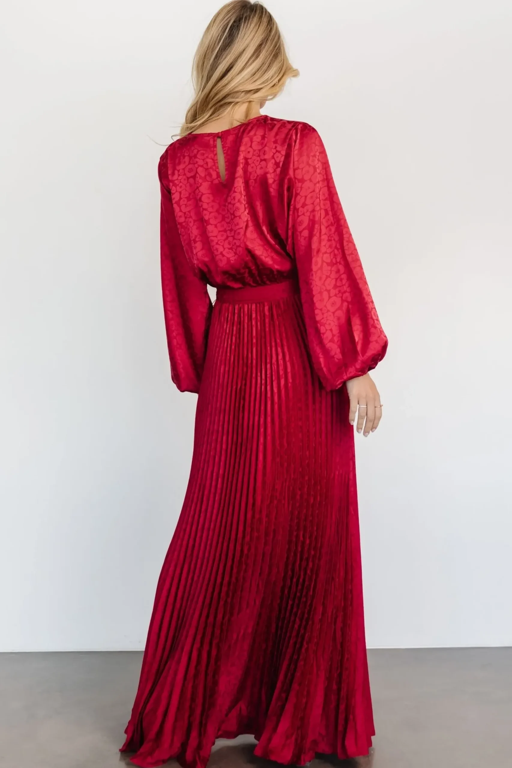 Fashion Baltic Born Marva Pleated Maxi Dress | Wine