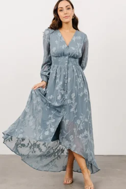 Hot Baltic Born Mayfair High Low Maxi Dress | Dusty Blue