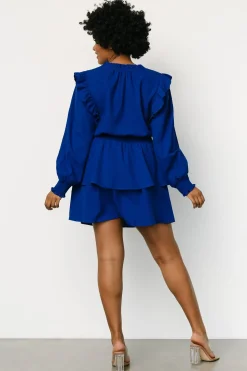 Clearance Baltic Born Maylee Tiered Short Dress | Cobalt