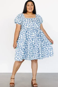 Outlet Baltic Born McKell Mini Dress | Chambray Floral