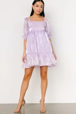 Clearance Baltic Born Medea Babydoll Mini Dress | Lilac