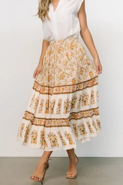 Sale Baltic Born Meg Skirt | Cream Multi