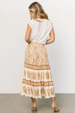 Sale Baltic Born Meg Skirt | Cream Multi