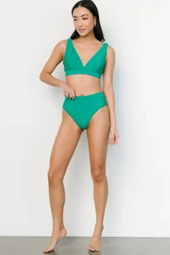 Clearance Baltic Born Mele High Waisted Bikini Bottom | Kelly Green