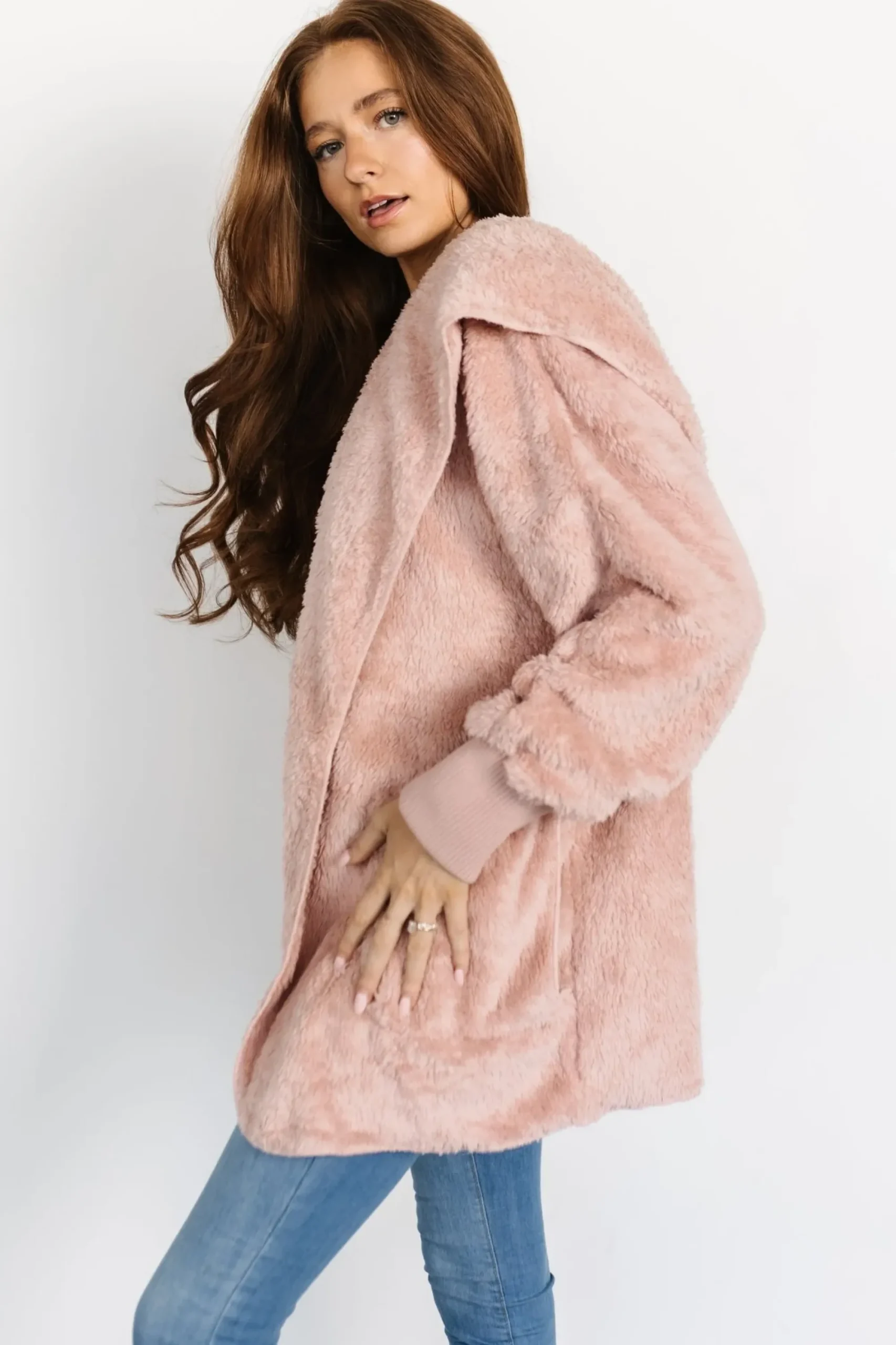 Hot Baltic Born Melrose Teddy Jacket | Blush