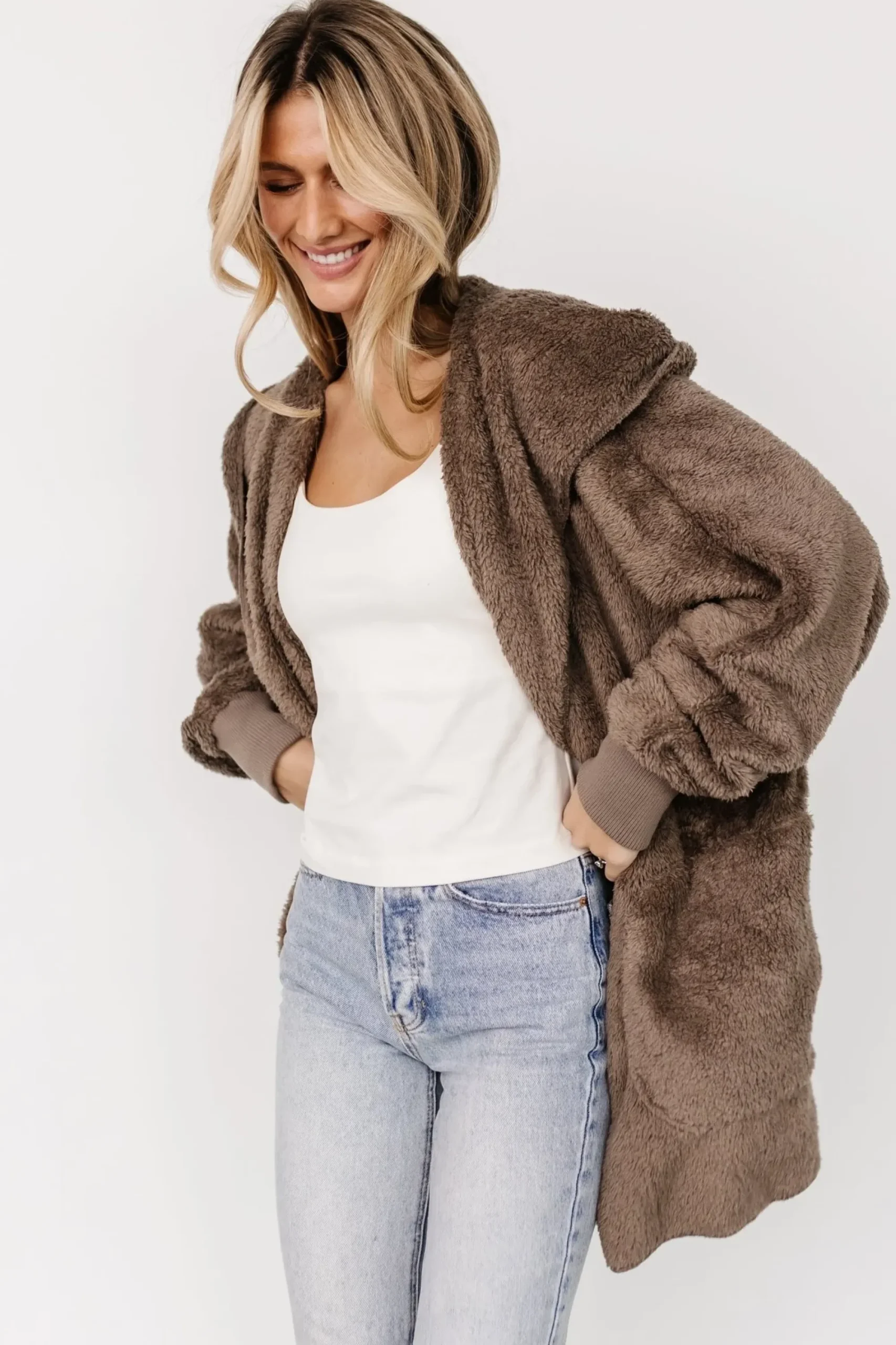 Clearance Baltic Born Melrose Teddy Jacket | Brown