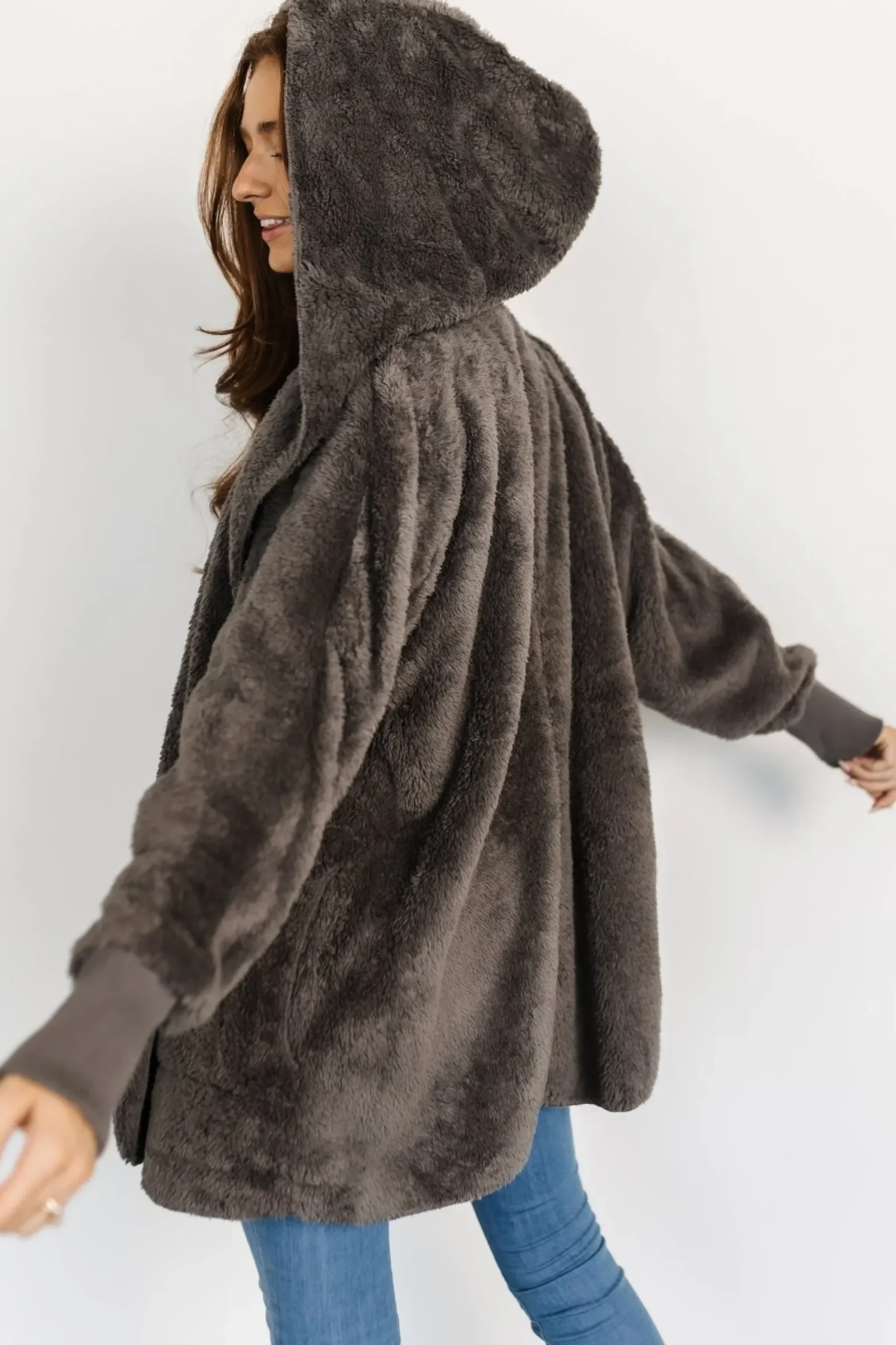 Outlet Baltic Born Melrose Teddy Jacket | Dark Gray