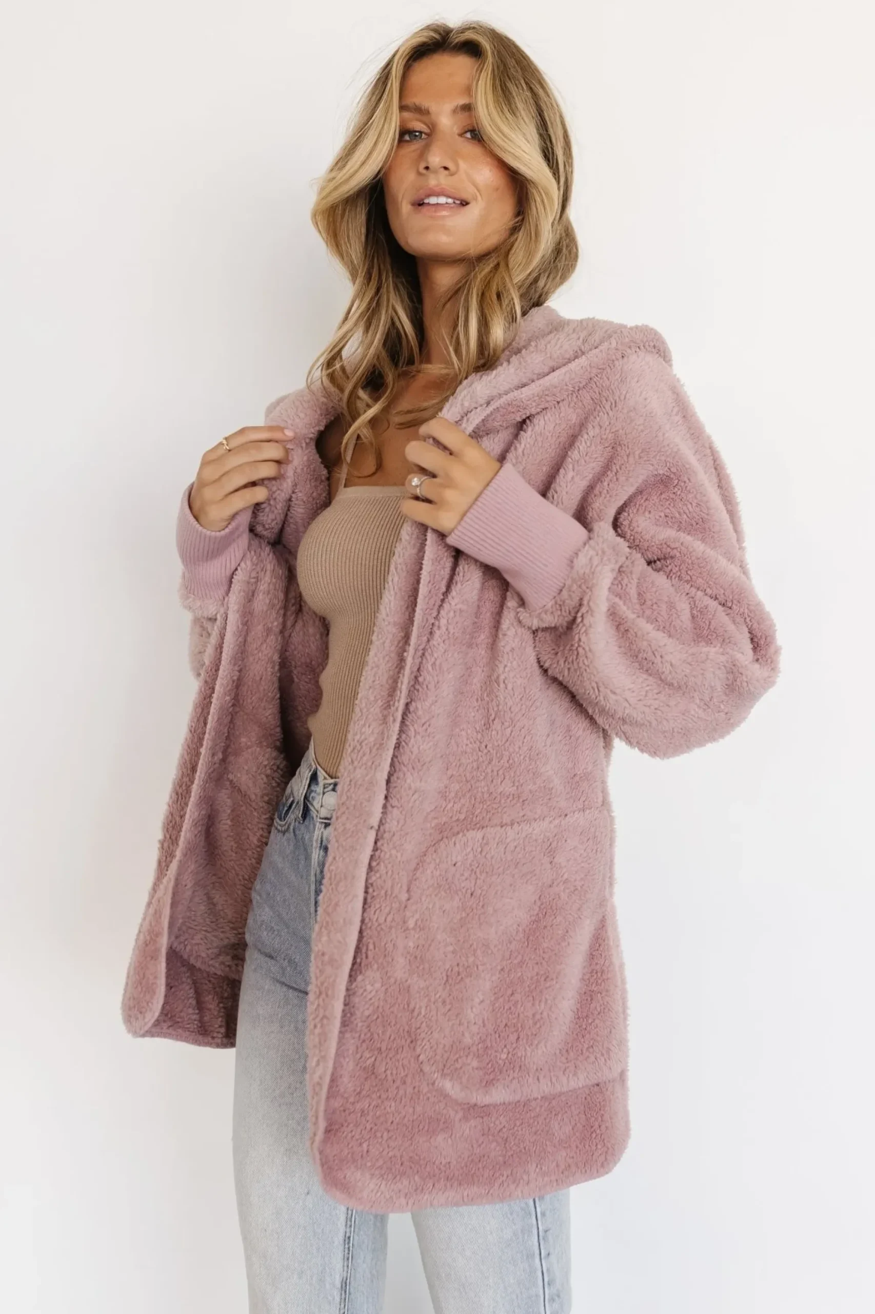 Best Baltic Born Melrose Teddy Jacket | Dusty Lilac