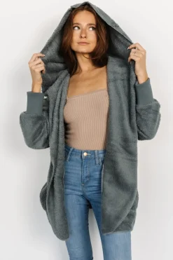 Online Baltic Born Melrose Teddy Jacket | Dusty Blue