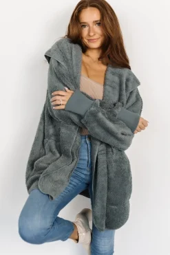 Online Baltic Born Melrose Teddy Jacket | Dusty Blue