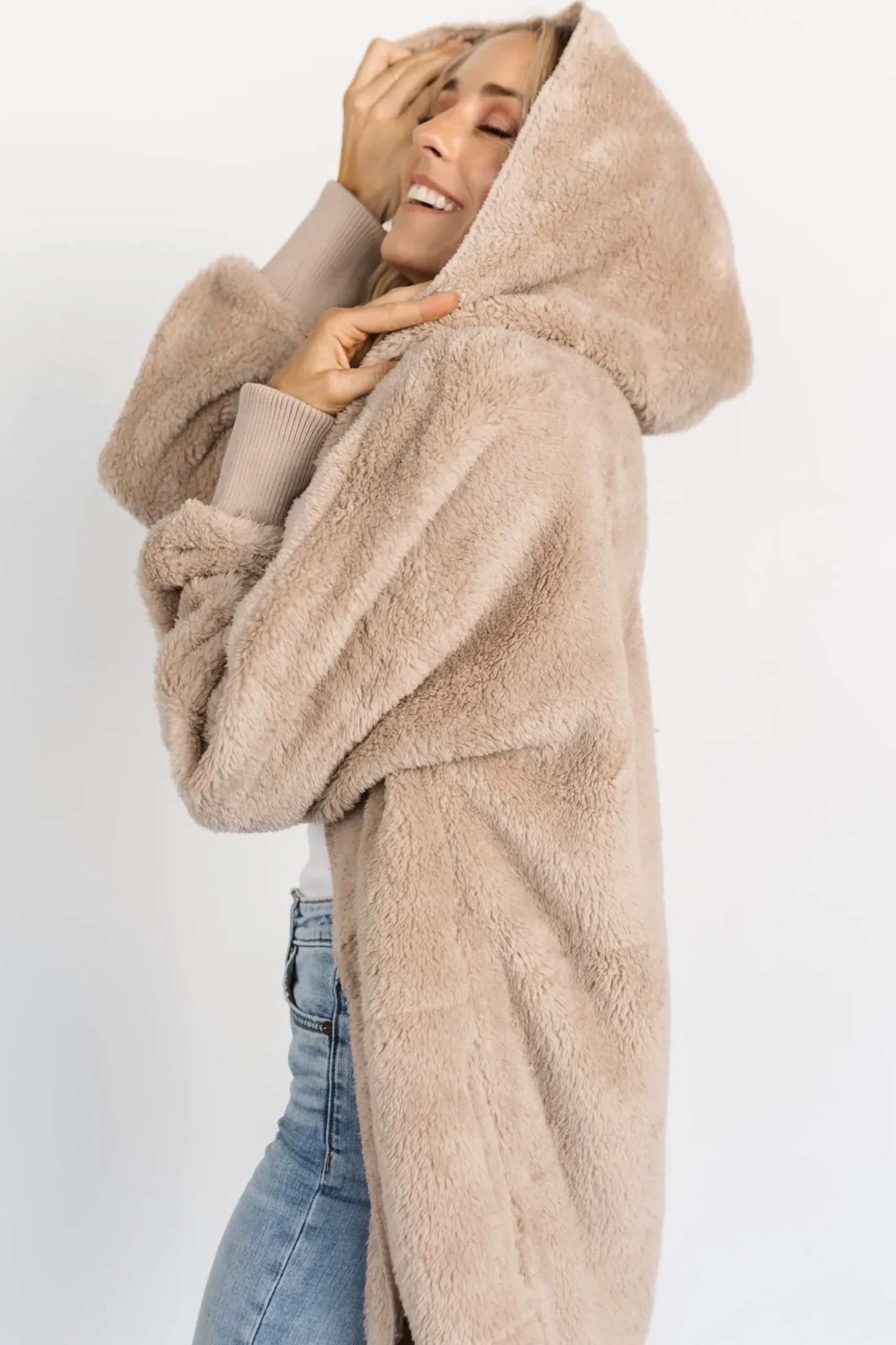 Clearance Baltic Born Melrose Teddy Jacket | Taupe