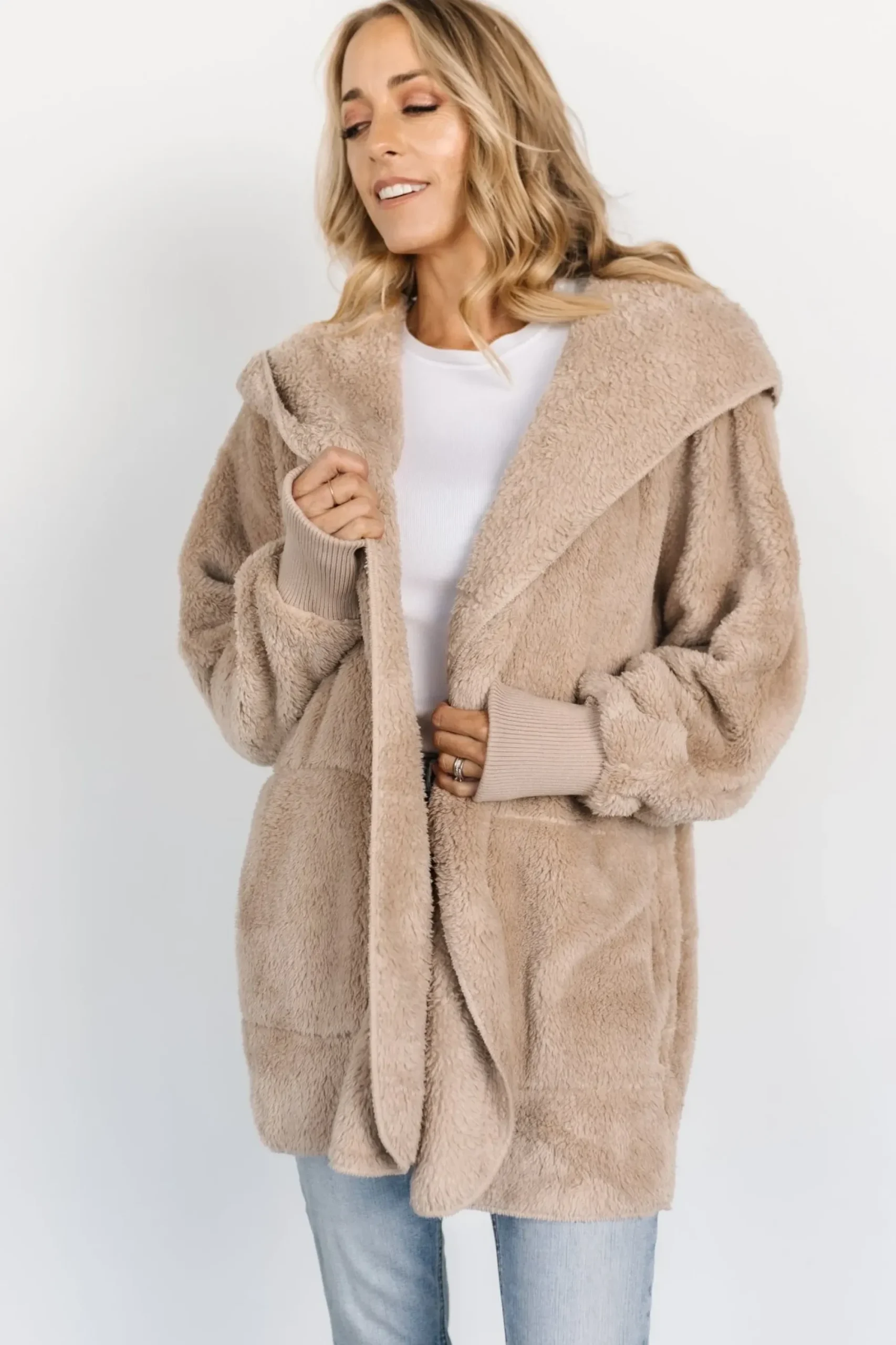 Clearance Baltic Born Melrose Teddy Jacket | Taupe