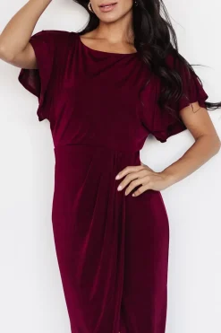 Fashion Baltic Born Mercy Midi Dress | Burgundy