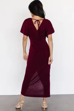 Fashion Baltic Born Mercy Midi Dress | Burgundy