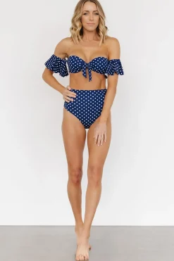 Online Baltic Born Miami Bikini Top | Navy Dot