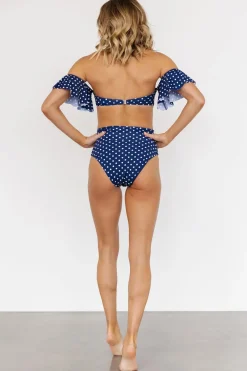 Online Baltic Born Miami Bikini Top | Navy Dot