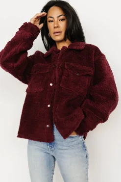 Fashion Baltic Born Midtown Sherpa Jacket | Burgundy