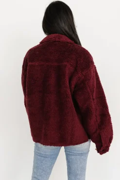 Fashion Baltic Born Midtown Sherpa Jacket | Burgundy