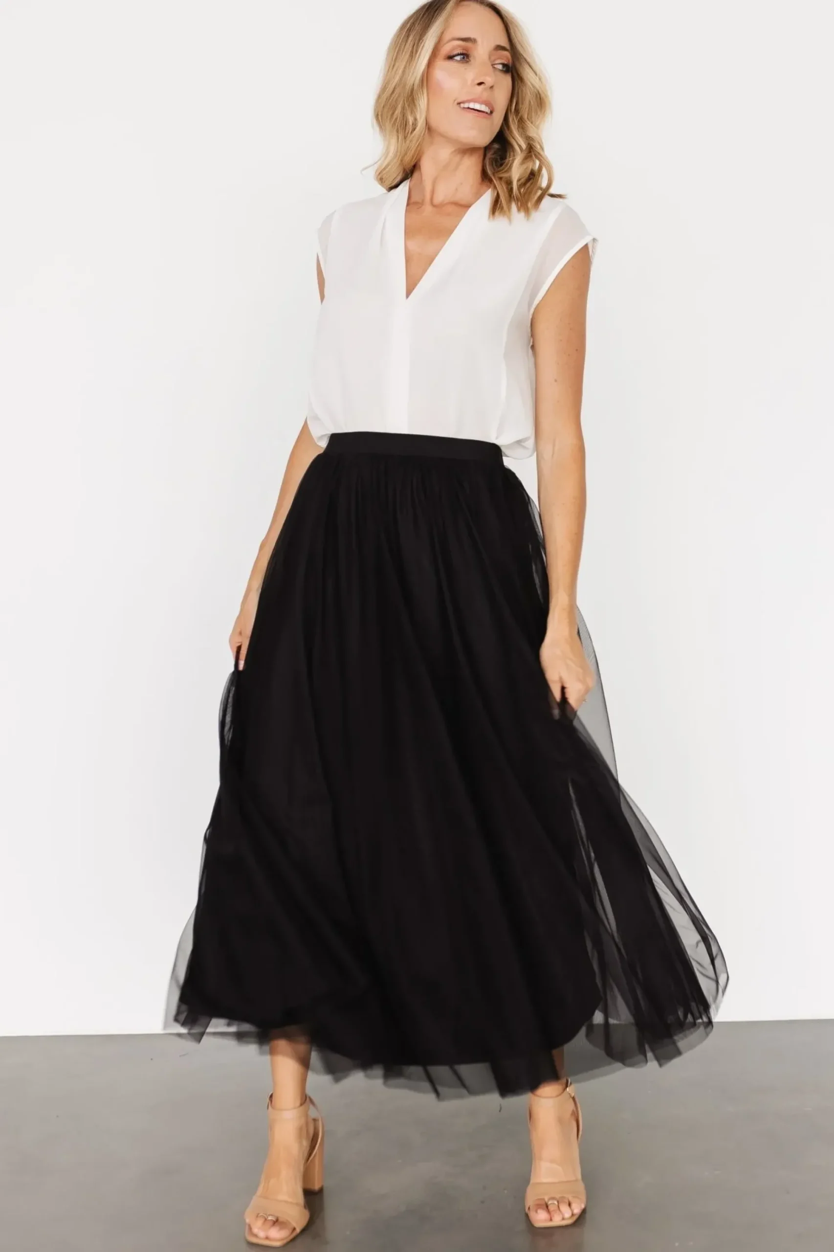 Online Baltic Born Mila Tulle Skirt | Black
