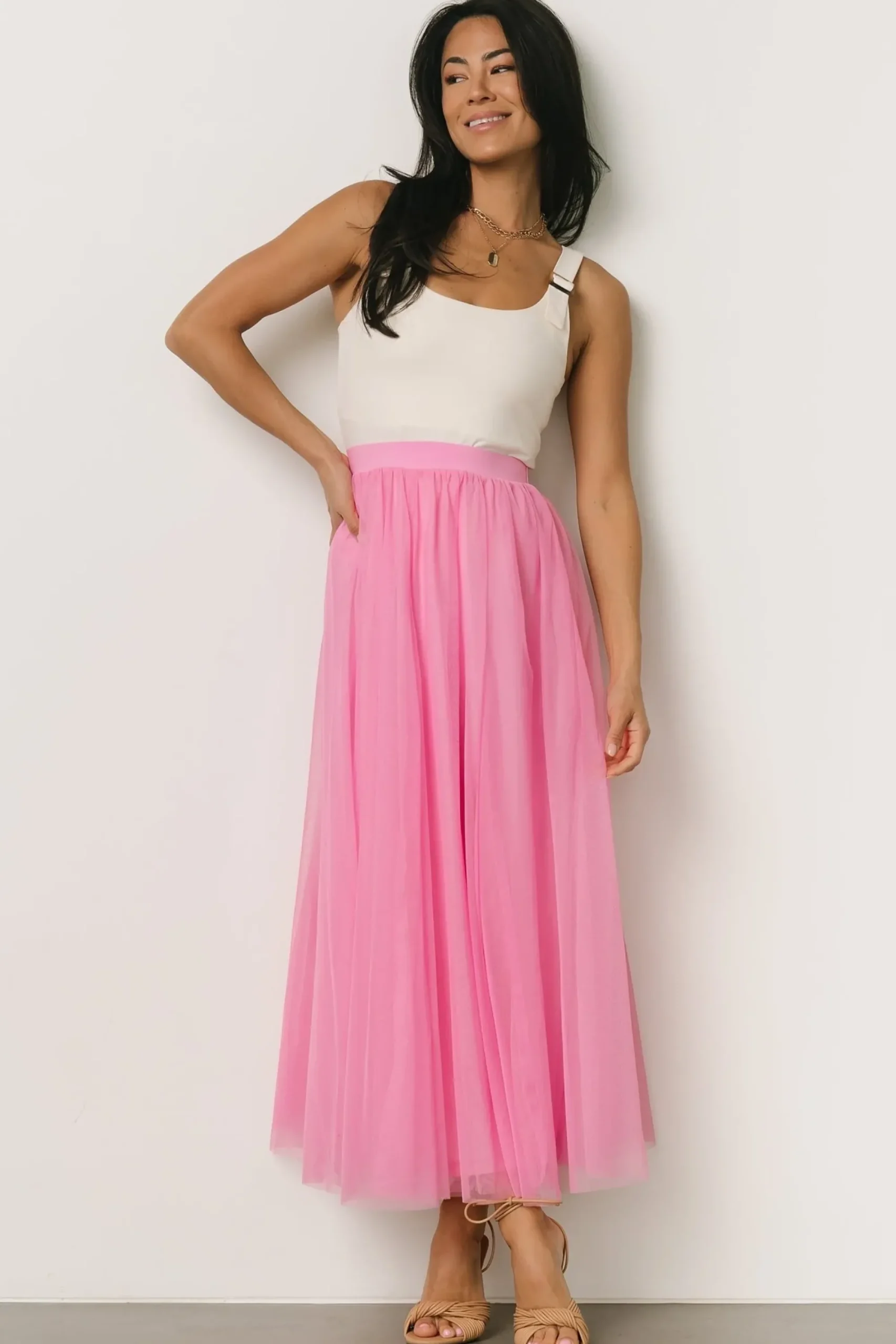 Fashion Baltic Born Mila Tulle Skirt | Taffy Pink