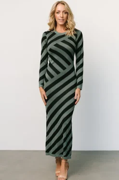 Discount Baltic Born Milan Sweater Dress | Green + Black